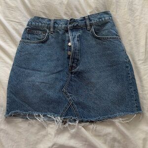 Reformation Cherry Denim skirt